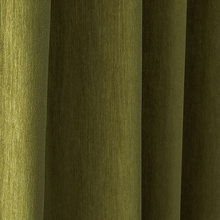Rideau en chenille vert olive luxueux et mat exquis 4