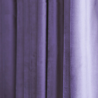 Fines rideaux en velours lavande violet 2
