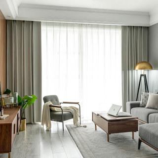 Herringbone Beige Rideau 100% Blackout 2