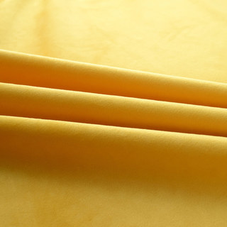 Rideaux de velours jaune lustré 5