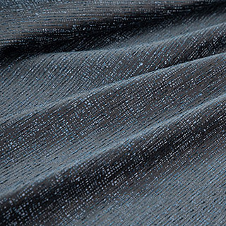 Métallique Fantaisie Délicatement Texturé Rayé Étincelant Chatoyant Rideau Bleu Marine Nuit 6