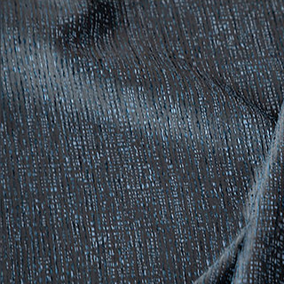 Métallique Fantaisie Délicatement Texturé Rayé Étincelant Chatoyant Rideau Bleu Marine Nuit 5