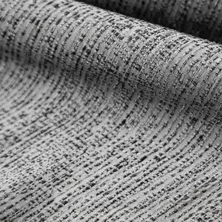 Métallique Fantaisie Délicat Texturé Rayé Étincelant Argent Gris Rideau