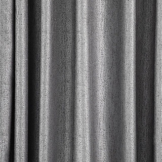 Métallique Fantaisie Délicat Texturé Rayé Étincelant Argent Gris Rideau 5