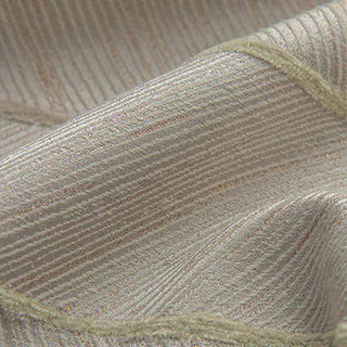 Nouveau Look Luxe Art Déco Chevron Beige Crème & Rose Or Éclatant Rideau 10