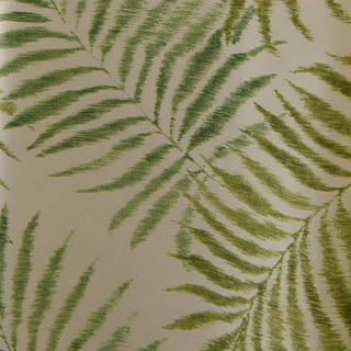 Feuilles de Palmier Vertes Imprimées Rideau Floral