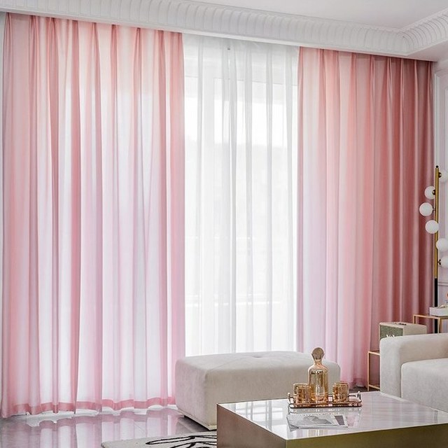 Silk Road Coral Powder Pink Chiffon Voile Curtain
Silk Road Corail Poudre Rose Chiffon Voile Rideau 1
