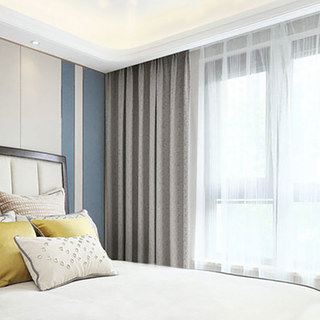 Allure Rideau en jacquard de luxe beige et crème avec dentelle 4