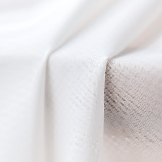 Chèque français Rideau à mousse blanche carrée