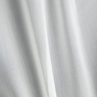 Scandinavian Blanc Rideau Voile de Coton Doux 3