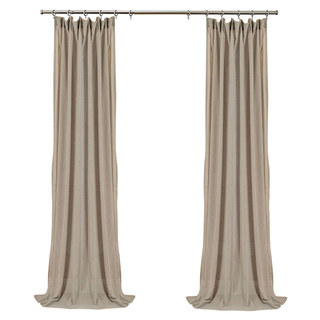 Tuscan Sun Mocha Brun Clair Texturé Rayé Lourd Semi-Transparent Rideau 8