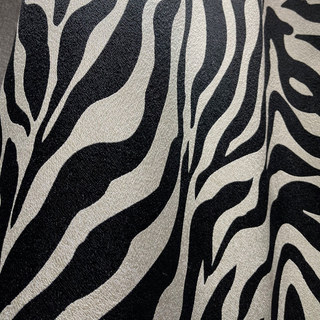 Savannah Jacquard Zebra Noir et Blanc Rideau à Motif 5