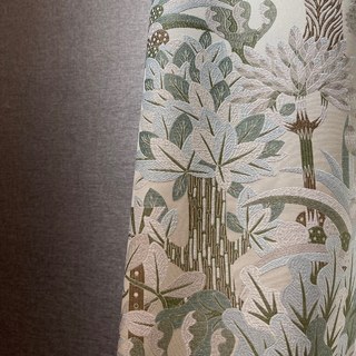 Sherwood Forest Pastel Jacquard Rideau Floral 8