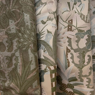 Sherwood Forest Pastel Jacquard Rideau Floral 5