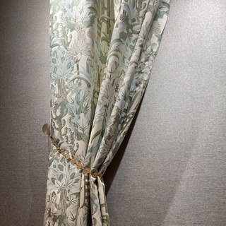 Sherwood Forest Pastel Jacquard Rideau Floral 3