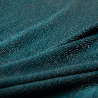 Métallique Fantaisie Délicat Texturé Rayé Étincelant Chatoyant Rideau Turquoise 5
