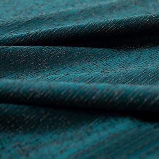 Métallique Fantaisie Délicat Texturé Rayé Étincelant Chatoyant Rideau Turquoise 6