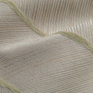 Nouveau Look Luxe Art Déco Chevron Beige Crème & Rose Or Éclatant Rideau 5