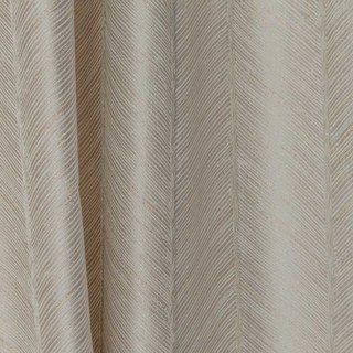 Nouveau Look Luxe Art Déco Chevron Beige Crème & Rose Or Éclatant Rideau 3