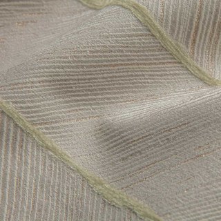 Nouveau Look Luxe Art Déco Chevron Beige Crème & Rose Or Éclatant Rideau 4