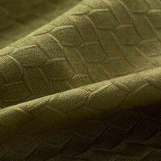 Rideaux occultants en velours olive texturé tissé scandinave 7