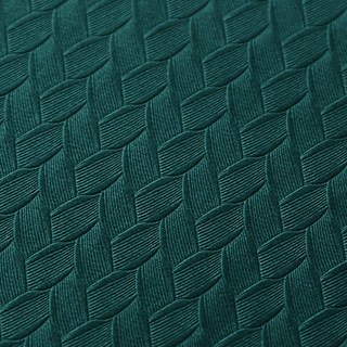 Rideaux occultants en velours bleu sarcelle texturé tissé scandinave