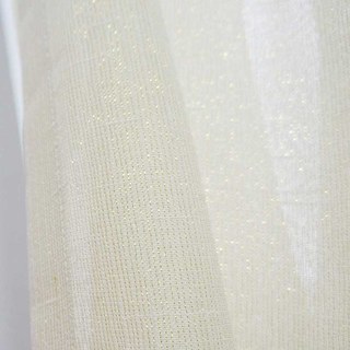 Subtil doré texturé brillant crème voile transparent rideau 2