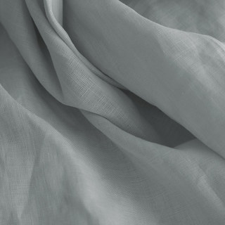 Wabi Sabi Pure Lin Flax Voile Gris Clair Rideau