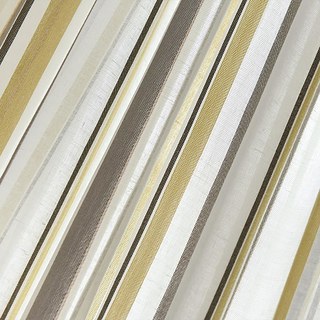 Moondance Jaune Gris Rayé Voile Semi-Transparent Rideaux 8