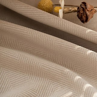 Sunnyvale Herringbone Mocha Brun Velours Texturé Rideau Occultant 5