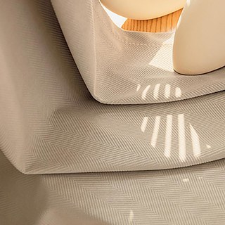 Sunnyvale Herringbone Mocha Brun Velours Texturé Rideau Occultant 3