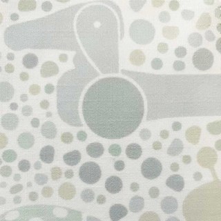 Rideau imprimé pastel avec motifs d'animaux et pois rebondissants 2