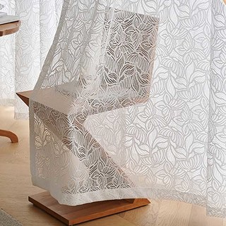 Papillon Ivoire Blanc Rideau en Dentelle de Papillon en Tulle