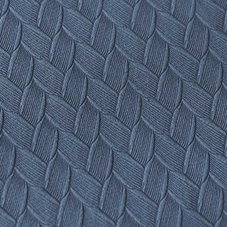 Scandinave Basketweave texturé Haze Bleu Velvet Blackout Rideaux