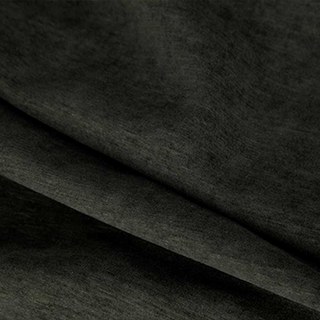 Exquis ride mat luxueux rideau noir anthracite en chenille 4