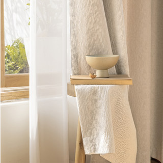 Rideau de Chenille broyé à la crème de luxe 1