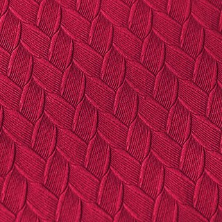 Rideaux occultants en velours rouge rose texturé façon panier scandinave