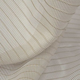 Tide Luxury Horizontal Rayé Pastel Voilage Rideau Café 7