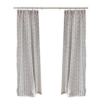 Dreamweaver Jacquard Rayure & Vague Hygge Marine Bleu Rideau 5