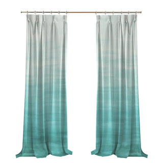 Moon River Aqua Bleu Dégradé Rideau en Velours 3
