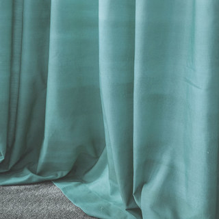 Moon River Aqua Bleu Dégradé Rideau en Velours 2