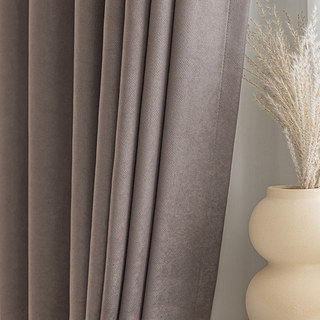 Smart Space Double Sided Mocha Light Brown Vegan Suede Rideau 1