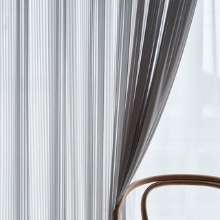 Sun Rays Bold Striped Grey Chiffon Voile Curtain
Sun Rays Rayures audacieuses Gris Chiffon Voile Rideau 2