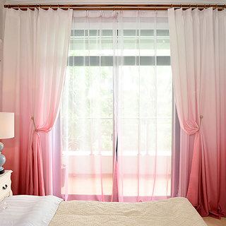 Candy Land Ombre Rose Rideau Voile 2
