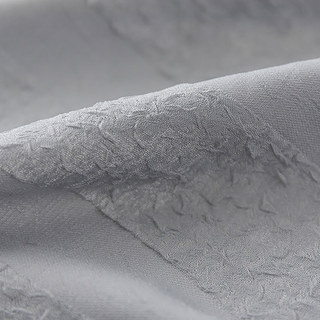 Funkier Gris Voile Froissé Avec Rayures Audacieuses