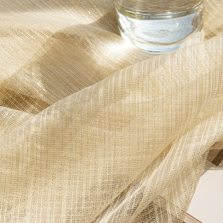 Crème lunaire Glissement doré Mesh Net Rideau
