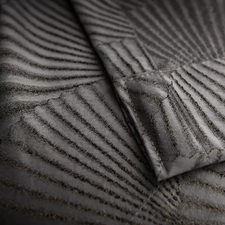 Éventails Orientaux Rideau Gris Motif Jacquard Art Déco Luxe 8