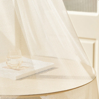 Silver Pond Ivoire Blanc Scintillant Rideau en Voile à Mailles 4