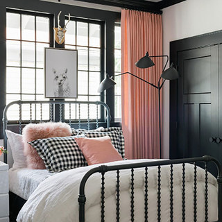 Clair de Lune Corail Rose Poudré Rideau en Satin Soyeux 2