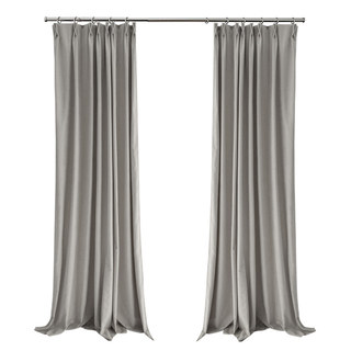 Exquis ride mat luxueux cendré gris clair rideau en chenille 5